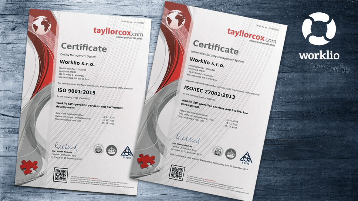 ISO Supervisory Audit Verifies Worklio Security & Quality Management