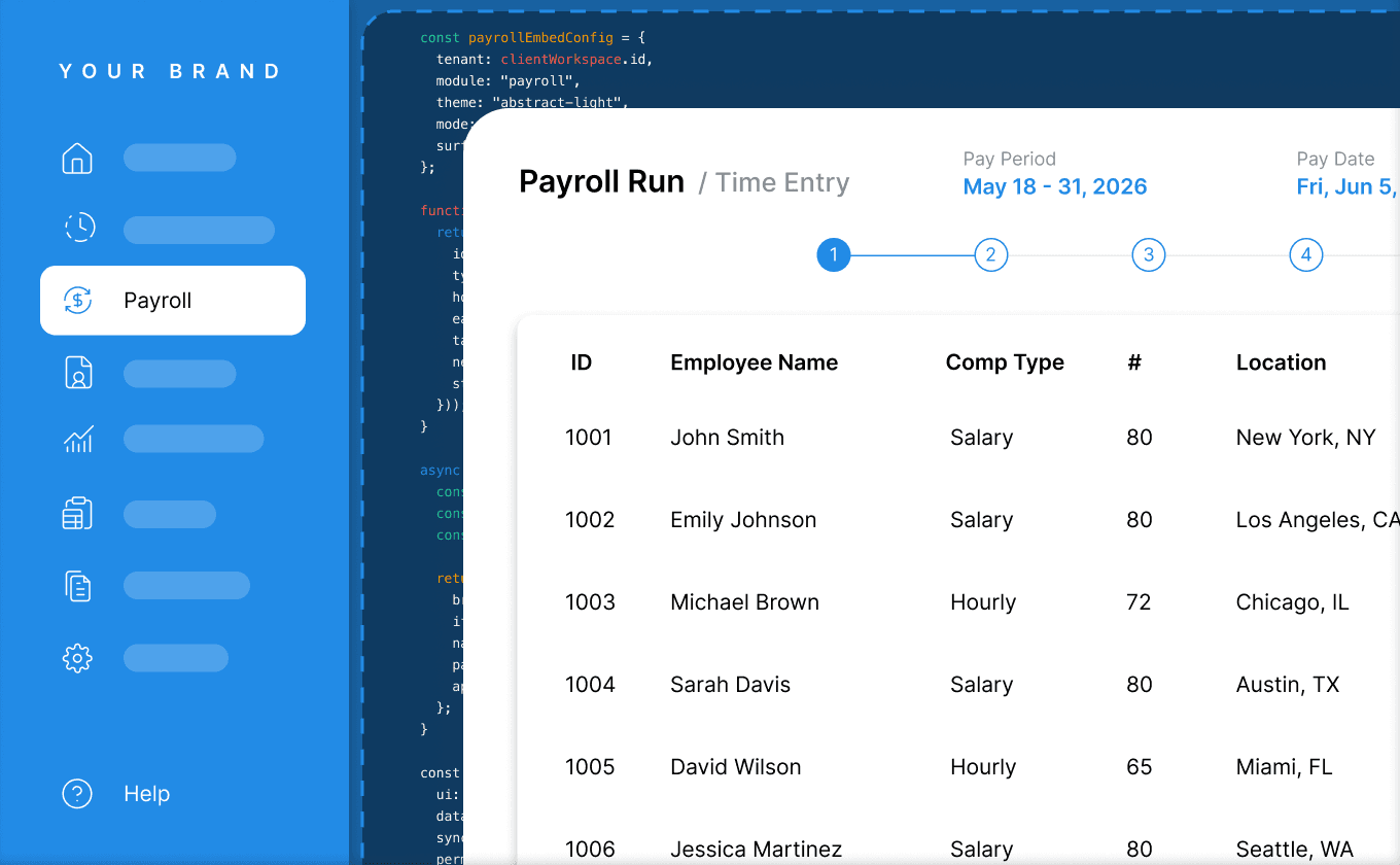 Worklio onboarding and payroll setup workflow for staffing firms